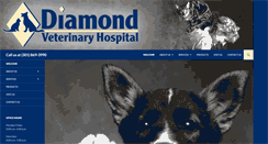 Desktop Screenshot of diamondveterinaryhospital.com